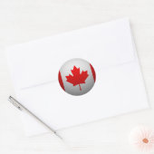 Vlag van Canada Ronde Sticker (Envelop)