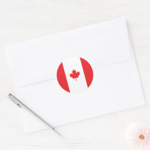 Vlag van Canada Ronde Sticker
