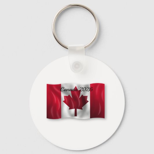 Vlag van Canada Sleutelhanger (Voorkant)