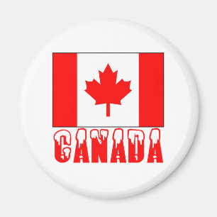 Vlag van Canada Sneeuwkap Letter Magneet