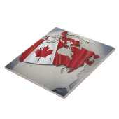 Vlag van Canada Tegeltje (Zijkant)