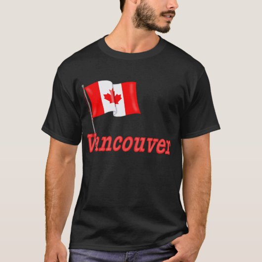 Vlag van Canada - Vancouver T-shirt (Voorkant)