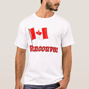 Vlag van Canada - Vancouver T-shirt