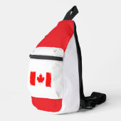 Vlag van Canada versleten Sling Bag (Rechterhoek)