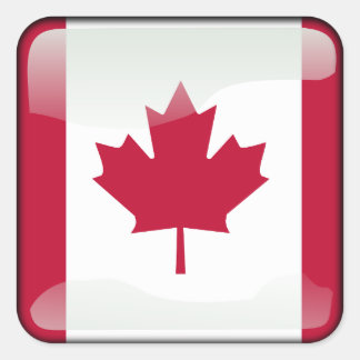 Vlag van Canada Vierkante Sticker