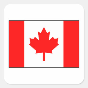 Vlag van Canada Vierkante Sticker