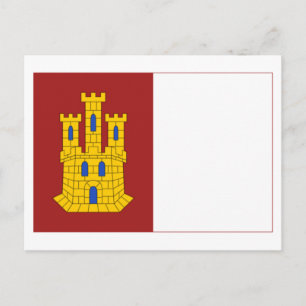 vlag van Castilla-La Mancha Briefkaart