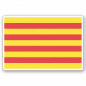 Vlag van Catalonië Sticker (Voorkant)