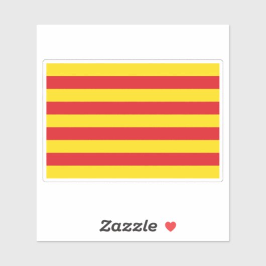 Vlag van Catalonië Sticker (Vel)