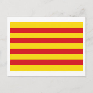 vlag van Cataluña Briefkaart