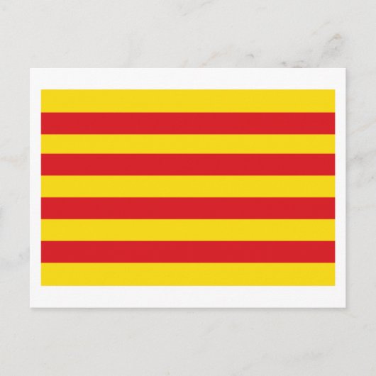 vlag van Cataluña Briefkaart (Voorkant)