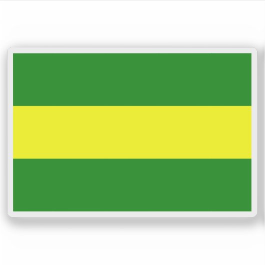 Vlag van Cayambe, Ecuador Sticker (Voorkant)