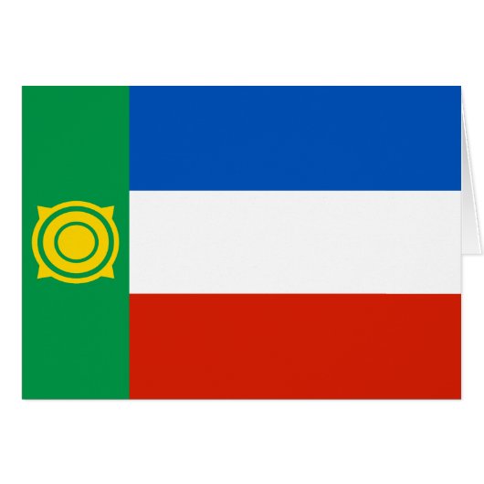 Vlag van Chakassië (Voorkant Horizontaal)