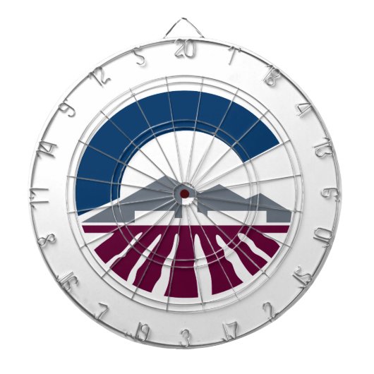 Vlag van Chandler, Arizona Dartbord (Voorkant)