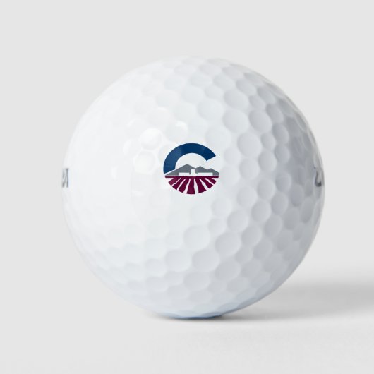 Vlag van Chandler, Arizona Golfballen (Voorkant)