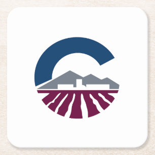 Vlag van Chandler, Arizona Vierkante Kartonnen Onderzetter