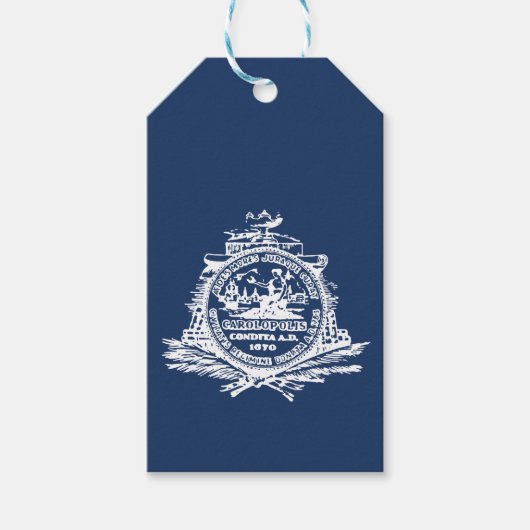 Vlag van Charleston, South Carolina Gift Labels Cadeaulabel (Voorkant)