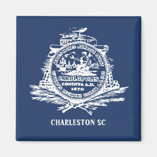 Vlag van Charleston, South Carolina Magneet