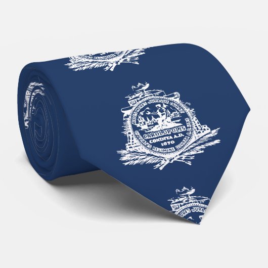 Vlag van Charleston, South Carolina Stropdas (Opgerold)