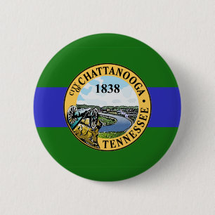 Vlag van Chattanooga, Tennessee Button