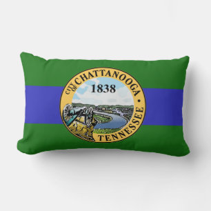 Vlag van Chattanooga, Tennessee Lendenkussen Kussen