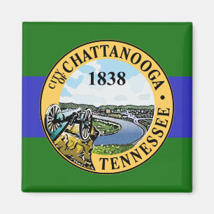 Vlag van Chattanooga, Tennessee Magneet