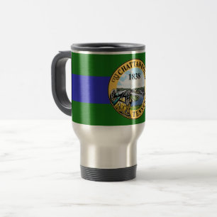 Vlag van Chattanooga, Tennessee Travel Mug Reisbeker