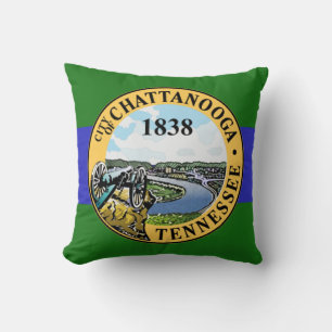 Vlag van Chattanooga, Tennessee Worpkussen Kussen