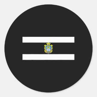 Vlag van Cherson Oekraïne Ronde Sticker