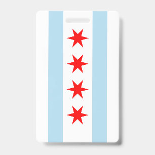 Vlag van Chicago Badge