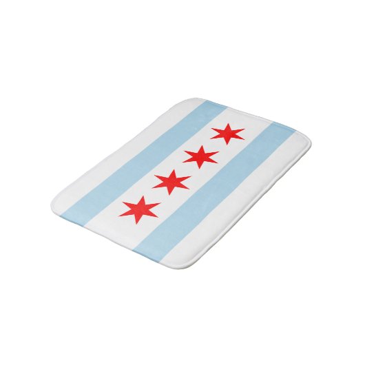 vlag van Chicago Badmat (Gekanteld)