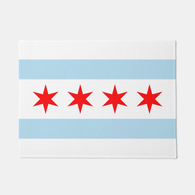 vlag van Chicago Deurmat (Voorkant)