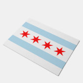 vlag van Chicago Deurmat (Schuin)