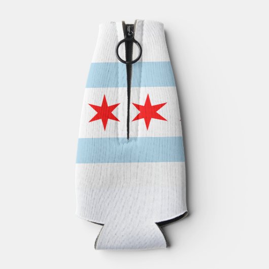 vlag van Chicago Flesjeskoeler (Achterkant)
