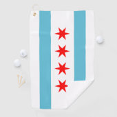 vlag van Chicago Golfhanddoek (Insitu)