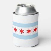Vlag van Chicago, Illinois Blikjeskoeler (Blikje Voorkant)