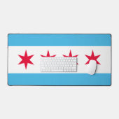 Vlag van Chicago, Illinois Bureaumat (Keyboard & Muis)