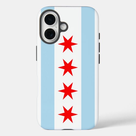 Vlag van Chicago, Illinois Case-Mate iPhone Case (Achterkant)