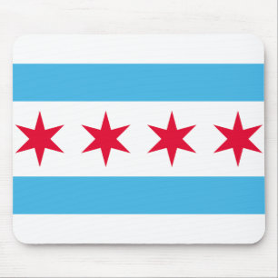Vlag van Chicago, Illinois Muismat