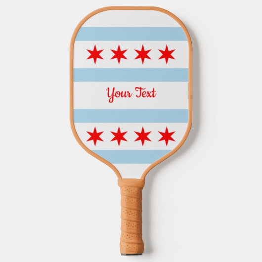 Vlag van Chicago, Illinois Pickleball Paddle (Voorkant)