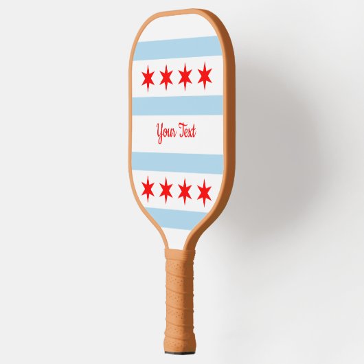 Vlag van Chicago, Illinois Pickleball Paddle (Links)