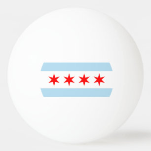 Vlag van Chicago, Illinois Ping-Pong Ball