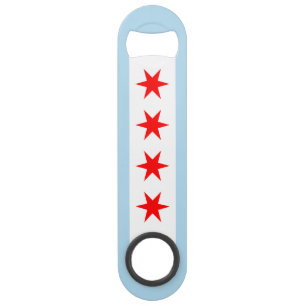 Vlag van Chicago, Illinois Speed Flessenopener