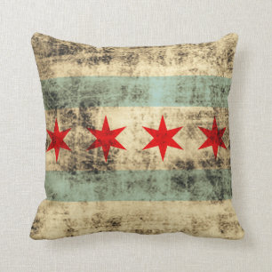 vlag van Chicago Kussen