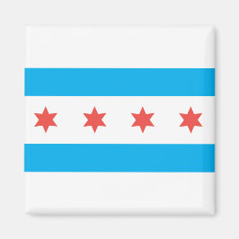 vlag van Chicago Magneet