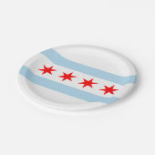 Vlag van Chicago Papieren Bordje (Gekanteld)