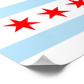 Vlag van Chicago Poster (Hoek)