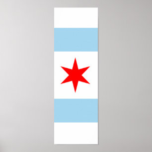 Vlag van Chicago Poster art. 1 van 4