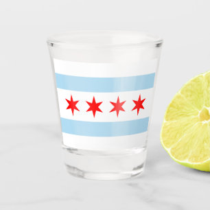 Vlag van Chicago Shot Glas