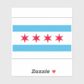 Vlag van Chicago Sticker (Vel)